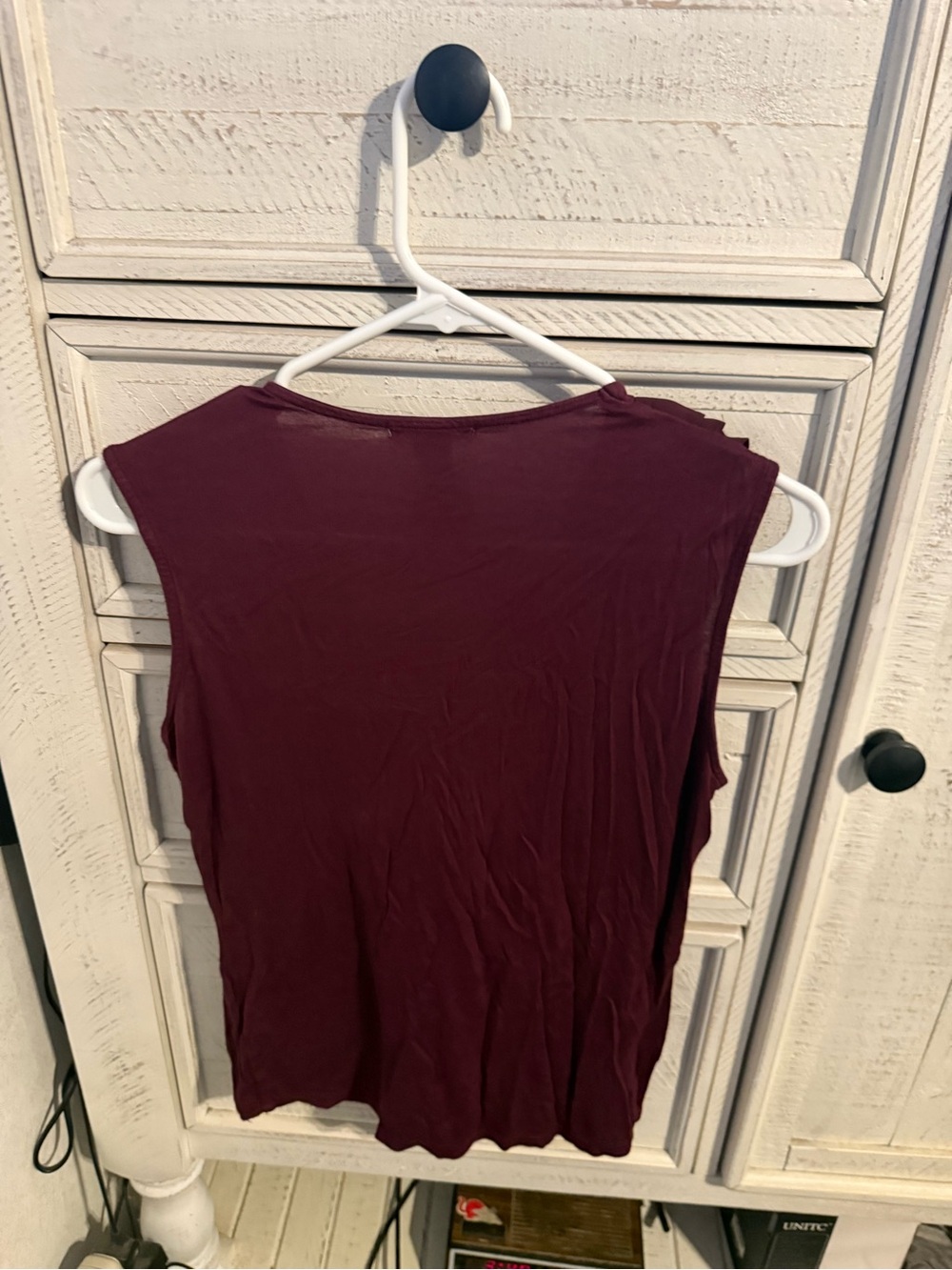 H&M Burgundy Sleeveless Tank Top